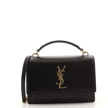 Saint Laurent Sunset Top Handle Chain Wallet Leather
