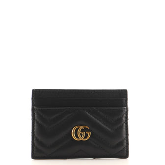 Gucci GG Marmont Card Holder Matelasse Leather
