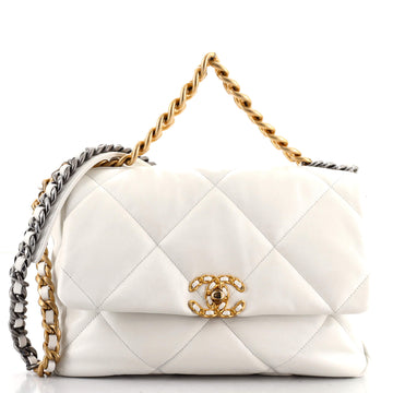 Chanel 19 Flap Bag Quilted Lambskin Large