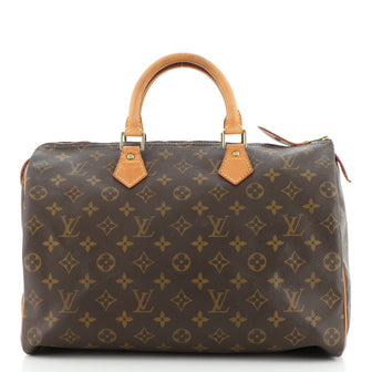 Louis Vuitton Speedy Handbag Monogram Canvas 35