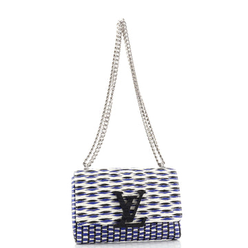 Louis Vuitton Chain Louise Smoke Clutch Quilted Leather
