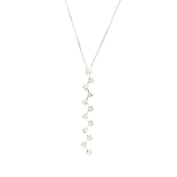 Chanel Comete Drop Pendant Necklace 18K White Gold with Diamonds