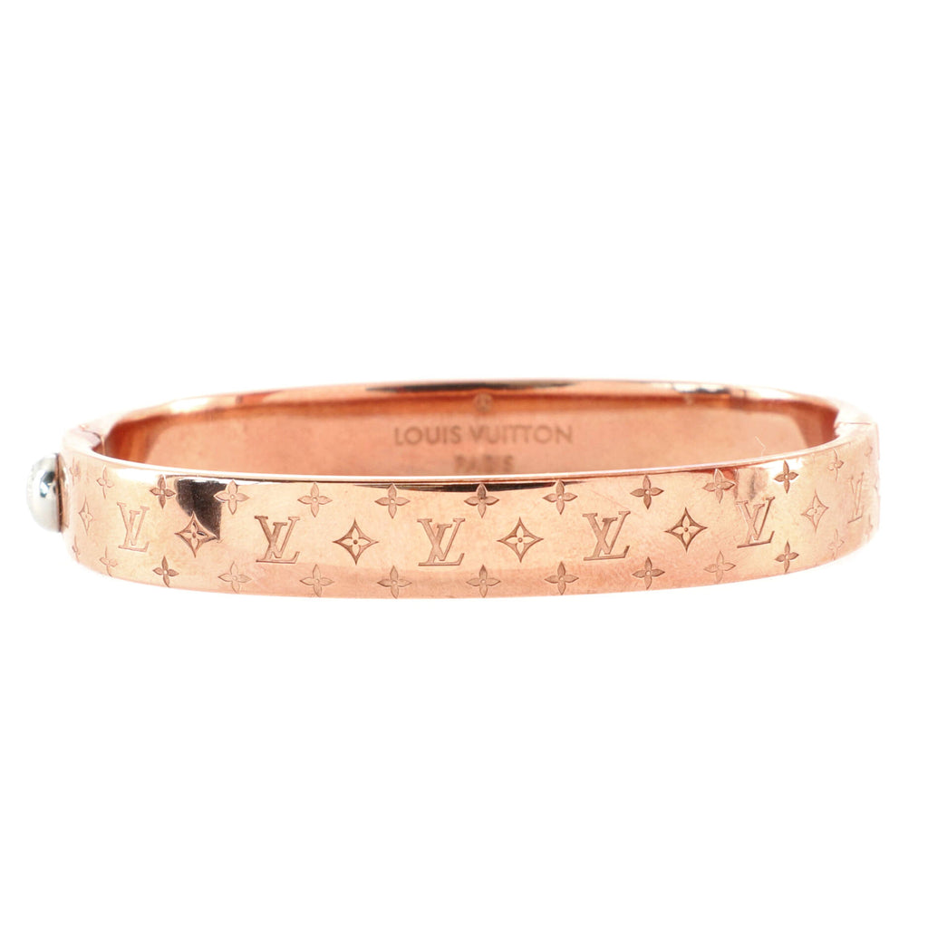Louis Vuitton, Jewelry, Louis Vuitton Nanogram Cuff Bracelet Metal Rose  Gold