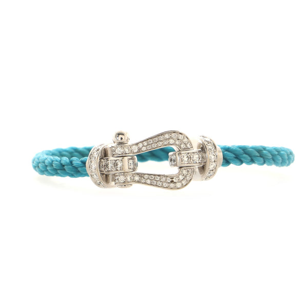 Fred Paris Force 10 Bracelet Woven Cord with Stainless Steel and