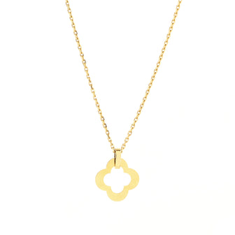 Van Cleef & Arpels Byzantine Alhambra Pendant Necklace 18K Yellow Gold