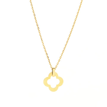 Van Cleef & Arpels Byzantine Alhambra Pendant Necklace 18K Yellow Gold