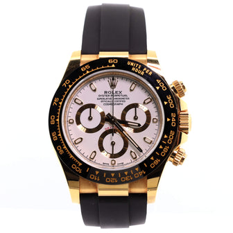 Oyster Perpetual Cosmograph Daytona Automatic Watch Yellow Gold and Rubber 40