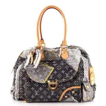 Louis Vuitton Patchwork Bowly Handbag Denim