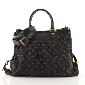 Louis Vuitton Neo Cabby Handbag Denim GM
