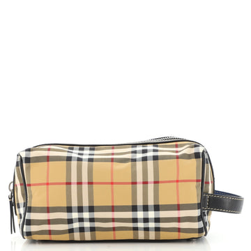 Burberry Cosmetic Pouch Vintage Check Canvas