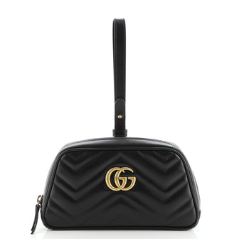 Gucci GG Marmont Wristlet Matelasse Leather