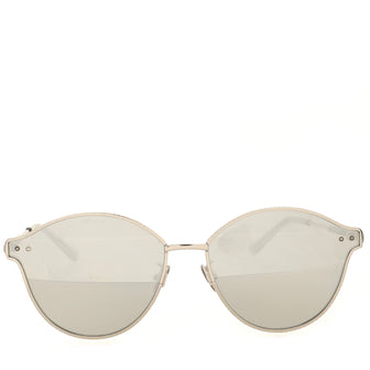Bottega Veneta Mirrored Cat Eye Sunglasses Metal with Intrecciato Detail
