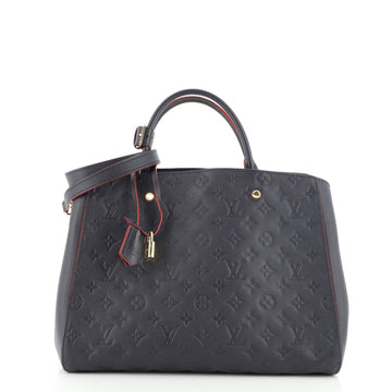 Louis Vuitton Montaigne Handbag Monogram Empreinte Leather GM