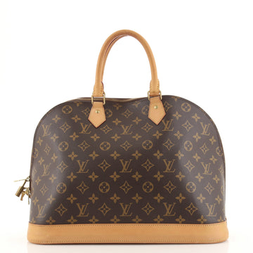 Louis Vuitton Alma Handbag Monogram Canvas GM