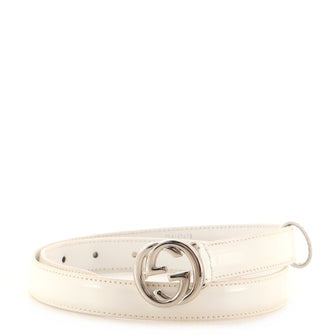 Gucci Interlocking G Belt Leather Thin