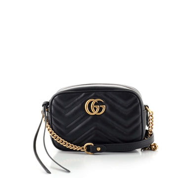 Gucci GG Marmont Shoulder Bag Matelasse Leather Mini