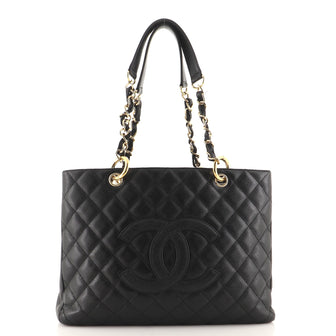 Chanel Grand Shopping Tote Quilted Caviar