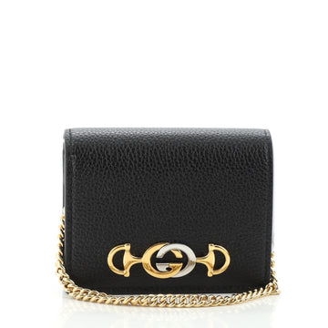 Gucci Zumi Chain Card Case Leather