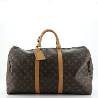 Louis Vuitton Keepall Bag Monogram Canvas 50