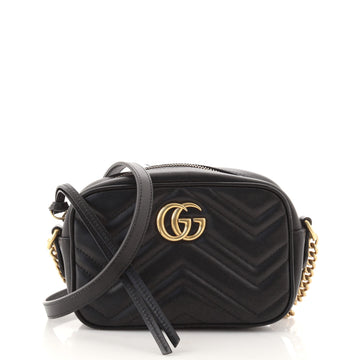 Gucci GG Marmont Shoulder Bag Matelasse Leather Mini
