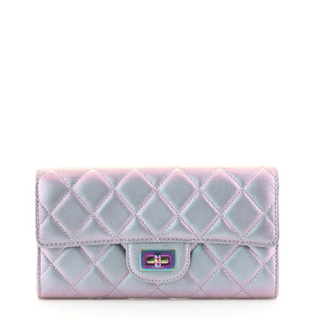 Chanel Reissue Flap Wallet Quilted Iridescent Lambskin Long