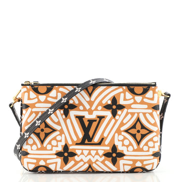 Louis Vuitton Double Zip Pochette Limited Edition Crafty Monogram Giant
