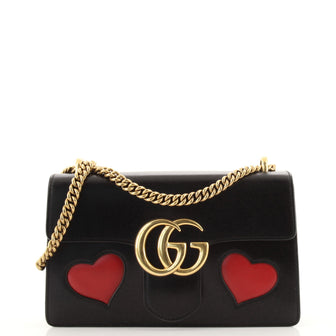 Gucci Marmont Chain Shoulder Bag Patchwork Leather Medium