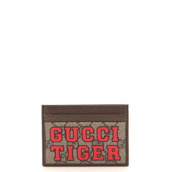Gucci Card Holder Printed GG Coated Canvas