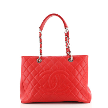 Chanel Grand Shopping Tote Quilted Caviar