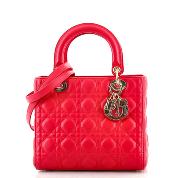 Christian Dior Lady Dior Bag Cannage Quilt Lambskin Medium