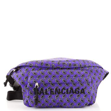 Balenciaga Wheel Belt Bag Printed Nylon Small