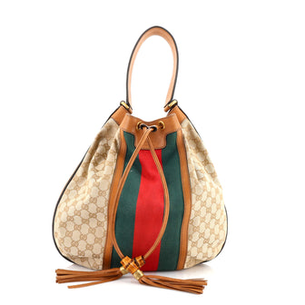 Gucci Rania Shoulder Bag Web GG Canvas