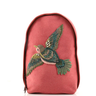 Gucci Backpack Embellished Wool Medium