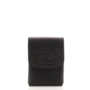 Chanel Vintage Timeless CC Phone Holder Pouch Caviar Mini