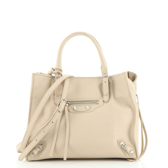 Balenciaga Papier A4 Zip Around Classic Studs Bag Leather Mini