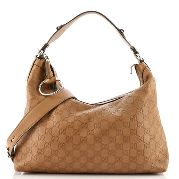 Gucci Icon Bit Hobo Guccissima Leather Medium