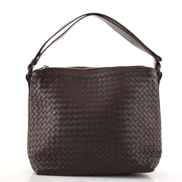 Bottega Veneta Saddle Zip Messenger Bag Intrecciato Nappa Large