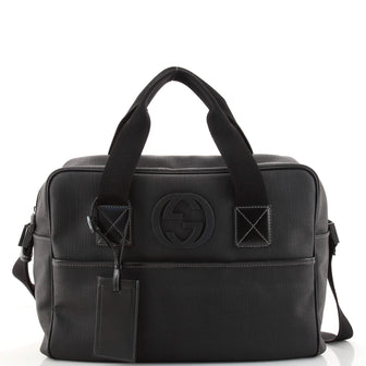Gucci Interlocking G Briefcase GG Coated Canvas Large