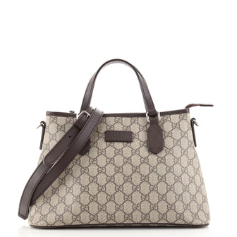 Gucci Convertible Zip Tote GG Coated Canvas Medium