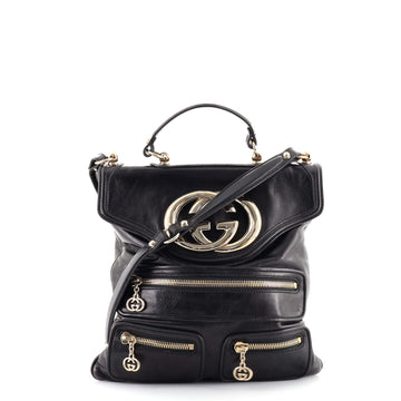 Gucci Britt Messenger Leather