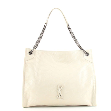 Saint Laurent Niki Shopping Tote Matelasse Chevron Leather Large