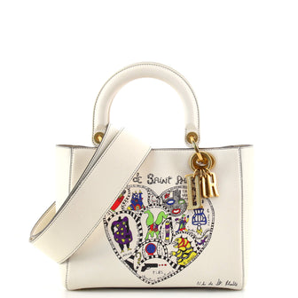 Christian Dior Supple Lady Dior Bag Limited Edition Niki de Saint Phalle Printed Leather Medium