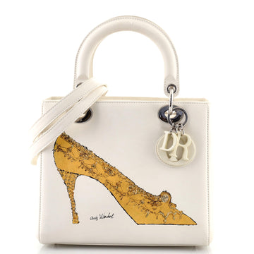 Christian Dior Lady Dior Bag Limited Edition Andy Warhol Printed Leather Medium