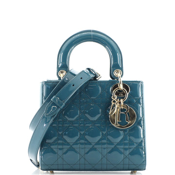 Christian Dior Lady Dior Bag Cannage Quilt Patent Small