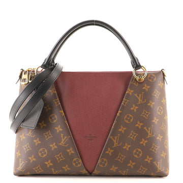 Louis Vuitton V Tote Monogram Canvas and Leather MM