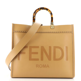 Fendi Sunshine Shopper Tote Leather Medium