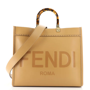 Fendi Sunshine Shopper Tote Leather Medium