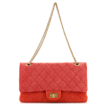 Chanel Tricolor Reissue 2.55 Flap Bag Quilted Denim 227