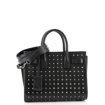 Saint Laurent Sac de Jour Bag Studded Leather Nano