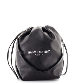 Saint Laurent Teddy Bucket Bag Leather Small